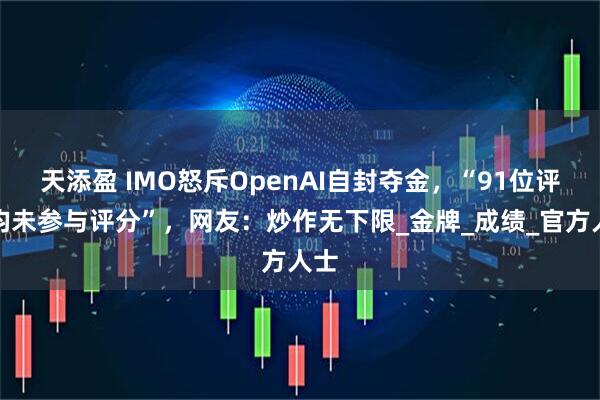 天添盈 IMO怒斥OpenAI自封夺金，“91位评委均未参与评分”，网友：炒作无下限_金牌_成绩_官方人士